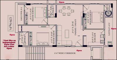 Image of 1250 Sq.ft 3 BHK Apartment / Flat for sale in SW Joshna Mansion, Atchutapuram, Visakhapatnam for Rs. 3500000