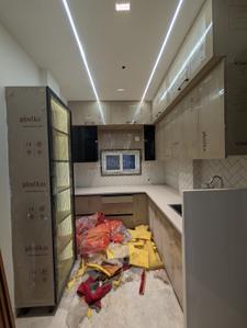 Kitchen Image of 900 Sq.ft 2 BHK Builder Floor for rent in Rajouri Garden New Delhi for Rs. 32000