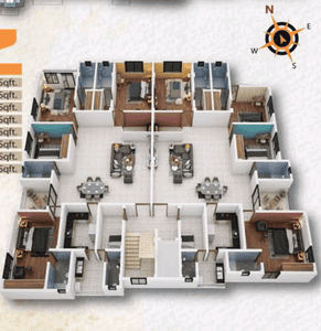 Image of 3100 Sq.ft 4.5 BHK Apartment / Flat for sale in Rasulgarh, Bhubaneswar for Rs. 19000000