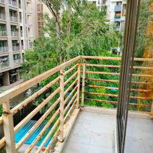 Balcony Image of 980 Sq.ft 2 BHK Apartment / Flat for sale in RDC Woods Teakwood, Kasarvadavali Thane for Rs. 11500000