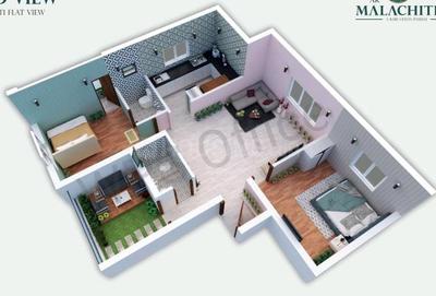 Floor Plan Image of 962 Sq.ft 2 BHK Apartment / Flat for sale in Pammal Chennai for Rs. 6012500