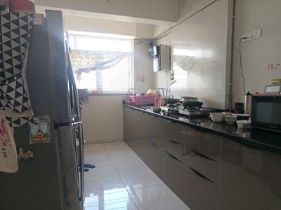 Kitchen Image of 1560 Sq.ft 3 BHK Apartment / Flat for rent in Vision Greenville, Hadapsar Pune for Rs. 42000