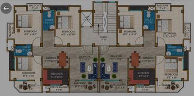 Image of 1600 Sq.ft 3 BHK Apartment / Flat for sale in Protech Galaxy, BIKASH NAGAR, Guwahati for Rs. 9600000