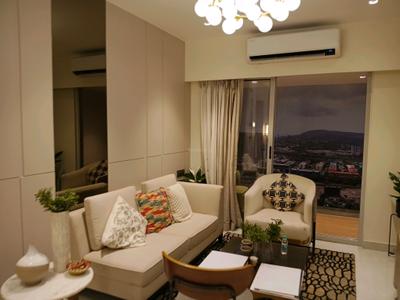 Living Room Image of 550 Sq.ft 1 BHK Apartment / Flat for rent in Satyam Springs, Chembur Mumbai for Rs. 65000