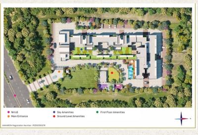 Image of 1280 Sq.ft 3 BHK Apartment / Flat for sale in Sukhwani Verde, Undri, Pune for Rs. 7990000
