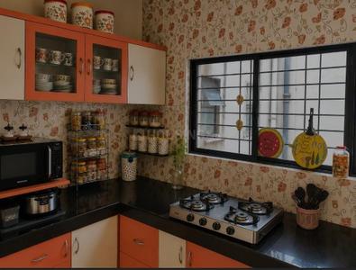 Kitchen Image of 1000 Sq.ft 2 BHK Apartment / Flat for rent in Sarala Roses, Pashan Pune for Rs. 32000