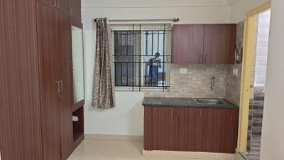 Kitchen Image of 350 Sq.ft 1 RK Independent House for rent in Doddanekundi Bengaluru for Rs. 16000