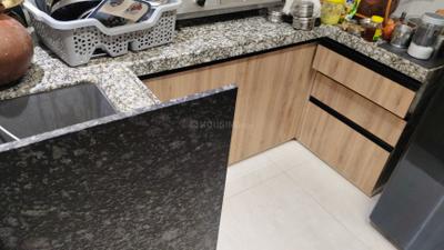 Kitchen Image of 600 Sq.ft 1.5 BHK Builder Floor for rent in Durgapura Jaipur for Rs. 25000