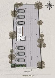 Floor Plan Image of 1610 Sq.ft 3 BHK Apartment / Flat for sale in Arumbakkam Chennai for Rs. 21130000