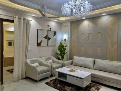 Living Room Image of 900 Sq.ft 3 BHK Apartment / Flat for sale in Hans Luxury Floor, Hastsal New Delhi for Rs. 6200000