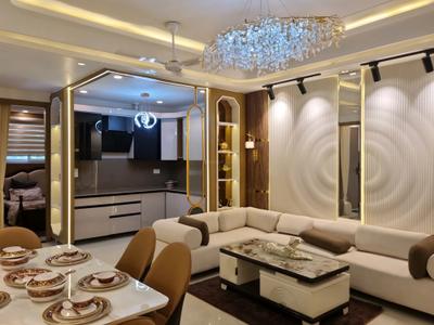 Living Room Image of 1200 Sq.ft 4 BHK Apartment / Flat for sale in Hans Builders Floor, Hastsal New Delhi for Rs. 7500000