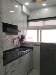 Kitchen Image of 367 Sq.ft 1 RK Apartment / Flat for rent in DLF Capital Greens Phase 1 And 2, Karampura New Delhi for Rs. 24500