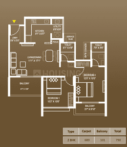Image of 1300 Sq.ft 3 BHK Apartment / Flat for sale in V Top Valonia, Punawale, Pune for Rs. 9300000