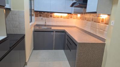 Kitchen Image of 1400 Sq.ft 3 BHK Apartment / Flat for rent in Bhawani Courtyard, Madhyamgram Kolkata for Rs. 26000