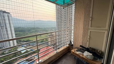 Balcony Image of 657 Sq.ft 2 BHK Apartment / Flat for rent in Puraniks Rumah Bali, Thane West Thane for Rs. 44800