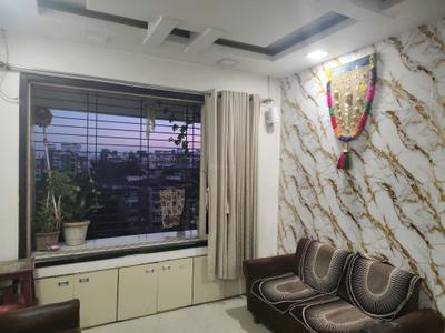 Living Room Image of 700 Sq.ft 1 BHK Apartment / Flat for rent in Raunak Heights H2 And H3, Kasarvadavali Thane for Rs. 16533