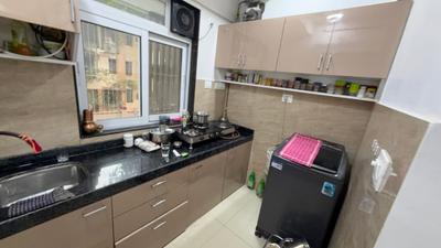 Kitchen Image of 725 Sq.ft 3 BHK Apartment / Flat for rent in Hubtown Harmony, Matunga East Mumbai for Rs. 90000