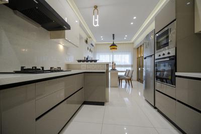 Kitchen Image of 3100 Sq.ft 4 BHK Apartment / Flat for sale in Indraprasth Shivanta, Ambli Ahmedabad for Rs. 25500000