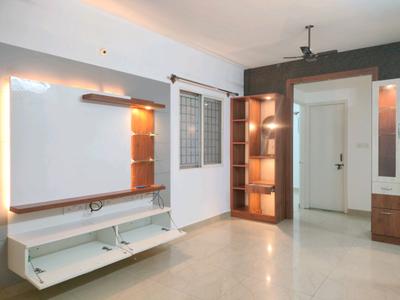 Living Room Image of 930 Sq.ft 3 BHK Apartment / Flat for rent in Aswani Aaeesha, Rayasandra Bengaluru for Rs. 22000
