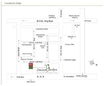 Floor Plan Image of 1205 Sq.ft 2 BHK Apartment / Flat for sale in New Karelibaug Vadodara for Rs. 3050000