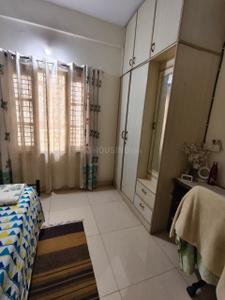 Bedroom Image of 1280 Sq.ft 2 BHK Builder Floor for rent in Murugeshpalya Bengaluru for Rs. 40000