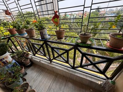 Balcony Image of 1300 Sq.ft 3 BHK Apartment / Flat for sale in Santoshpur Kolkata for Rs. 10800000