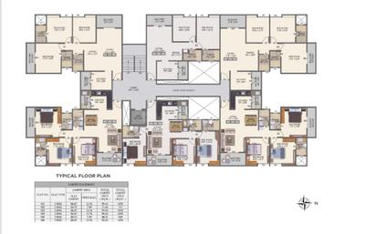 Image of 1041 Sq.ft 2 BHK Apartment / Flat for sale in Ram Foresta, Kondhwa, Pune for Rs. 8299999