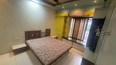 Bedroom Image of 800 Sq.ft 1 BHK Apartment / Flat for rent in Nyati Shubharambh Complex, Thane West Thane for Rs. 30000