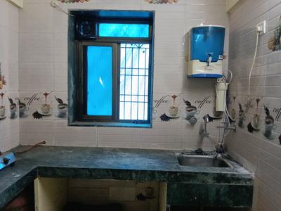 Kitchen Image of 650 Sq.ft 1 BHK Apartment / Flat for rent in Dadlani park, Thane West Thane for Rs. 14000
