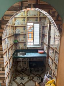 Kitchen Image of 380 Sq.ft 1 RK Builder Floor for rent in Keshtopur Kolkata for Rs. 7000