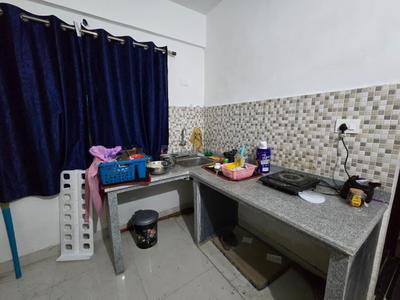 Kitchen Image of 400 Sq.ft 1 BHK Apartment / Flat for rent in Antarik Apartment, Rajarhat Kolkata for Rs. 9000