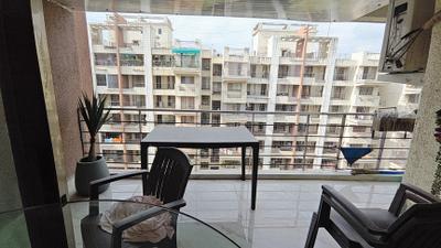 Balcony Image of 1100 Sq.ft 2 BHK Apartment / Flat for rent in Ekta Greenville, Pathardi Phata Nashik for Rs. 25000