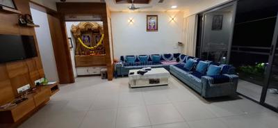 Hall Image of 1917 Sq.ft 3 BHK Apartment / Flat for sale in Unity Domain Heights, Shyamal Ahmedabad for Rs. 16000000