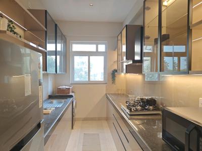 Kitchen Image of 1200 Sq.ft 3 BHK Apartment / Flat for rent in Purva Clermont Wing A, Chembur Mumbai for Rs. 120000