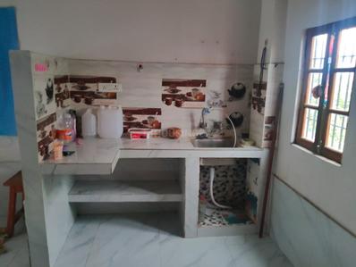 Kitchen Image of 600 Sq.ft 1 BHK Independent House for rent in Telibagh Lucknow for Rs. 5000