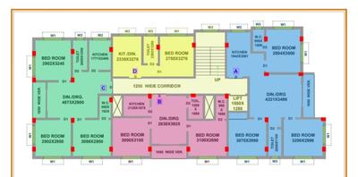Image of 2400 Sq.ft 3 BHK Apartment / Flat for sale in Rajarhat, Kolkata for Rs. 12000000