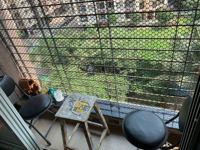 Balcony Image of 550 Sq.ft 1 BHK Apartment / Flat for rent in Cosmos Orchid, Kasarvadavali Thane for Rs. 28000