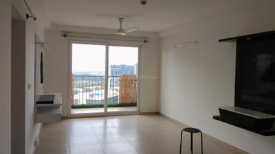 Living Room Image of 1600 Sq.ft 3 BHK Apartment / Flat for rent in Bhartiya Nikoo Homes Phase 2, Thanisandra Bengaluru for Rs. 57000