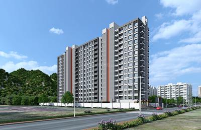 Image of 1144 Sq.ft 3 BHK Apartment / Flat for sale in Parshwa Greens, Moshi, Pune for Rs. 6400000