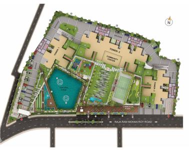 Image of 1655 Sq.ft 3 BHK Apartment / Flat for sale in Tollygunge, Kolkata for Rs. 19000000