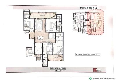 Image of 2350 Sq.ft 3 BHK Apartment / Flat for sale in Nabha, Zirakpur for Rs. 18000000