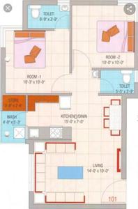 Image of 640 Sq.ft 2 BHK Apartment / Flat for sale in Munjka, Rajkot for Rs. 4000000