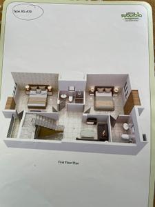 Image of 1472 Sq.ft 3.5 BHK Duplex for sale in Siddha Suburbia, Baruipur, Kolkata for Rs. 13800000