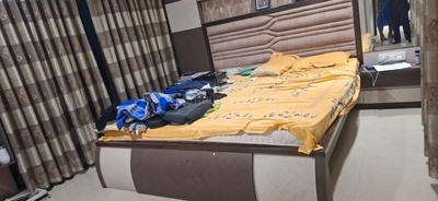 Bedroom Image of 1500 Sq.ft 3 BHK Apartment / Flat for rent in Kesar Harmony, Kharghar Navi Mumbai for Rs. 105000