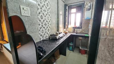 Kitchen Image of 300 Sq.ft 1 RK Apartment / Flat for rent in Grit Residency, Chedda Nagar Mumbai for Rs. 28000