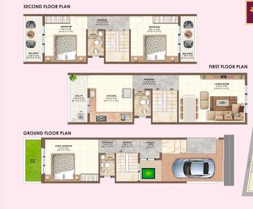 Floor Plan Image of 1435 Sq.ft 3 BHK Villa for sale in Kothule Mala Devlali for Rs. 5451000
