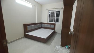 Bedroom Image of 555 Sq.ft 1 BHK Builder Floor for rent in Singasandra Bengaluru for Rs. 26000