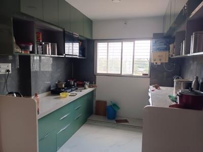 Kitchen Image of 1060 Sq.ft 3 BHK Apartment / Flat for rent in Vishwakarma Heights, Kanchanwadi Aurangabad for Rs. 40000