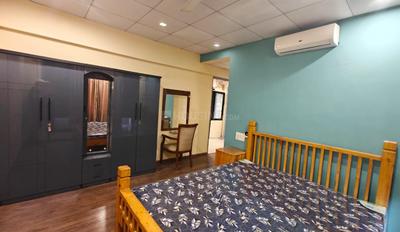 Bedroom Image of 1500 Sq.ft 3 BHK Apartment / Flat for rent in Shilalekh Shukan Lifestyle, Pal Gam Surat for Rs. 48000