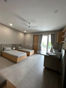 Bedroom Image of 500 Sq.ft 1 RK Builder Floor for rent in Mahalakshmi Nagar Indore for Rs. 19000